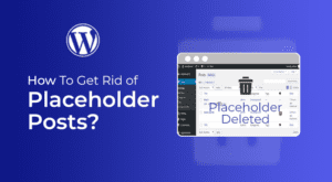 How to get rid of placeholder posts