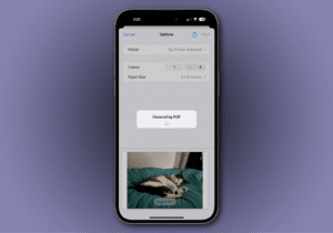 Picture To PDF in iPhone