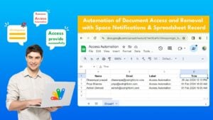 Auto-Access & Smart Alerts in Space & Sheets:Free Apps Script with Triggers & AutoRemoval