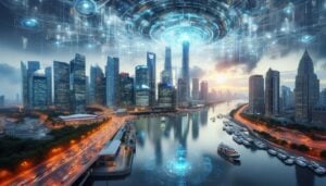 Artificial Intelligence Future City in 100 Years