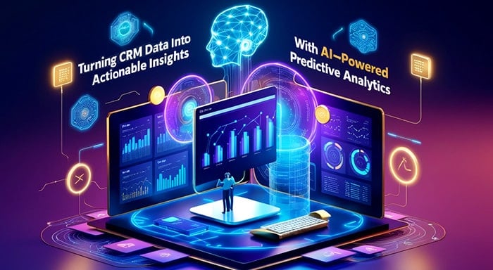 CRM Data Into Actionable Insights with AI-Powered Predictive Analytics