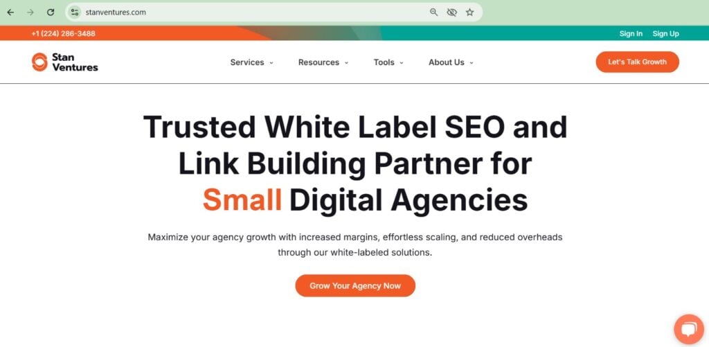 Stan Ventures - White Hat Link Building Partner for Digital Agencies
