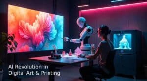 Artificial Intelligence for Digital Art and Printing