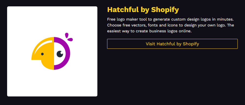 Hatchful by Shopify Logo Maker Interface for Creating Business Logos