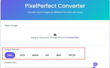 Choose your output format