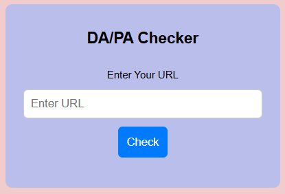 DA/PA Checker