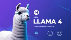 Meta Llama 4 AI model illustration with futuristic design