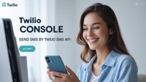 Twilio Console Send SMS by Twilio SMS API with Twilio Phone Number, a happy user