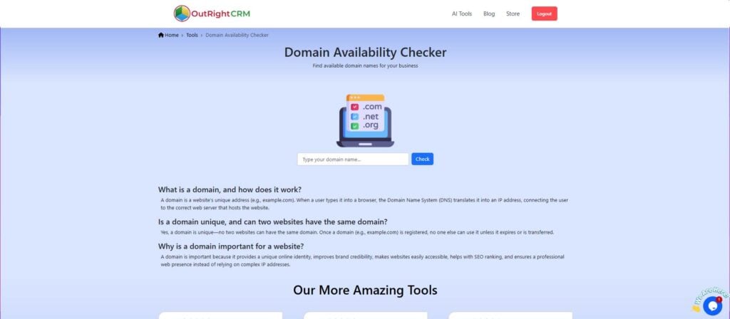 Domain Availability Checker