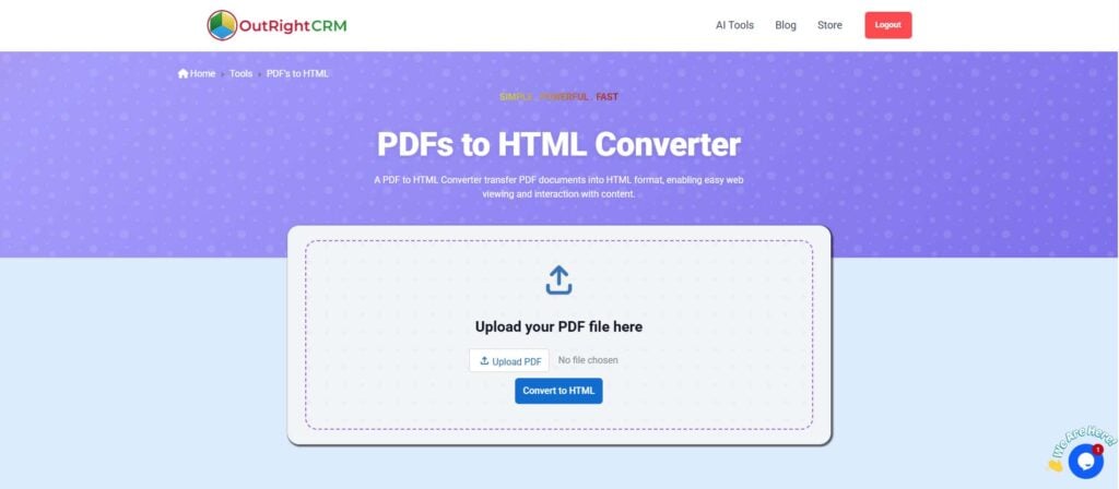 PDF to HTML Converter