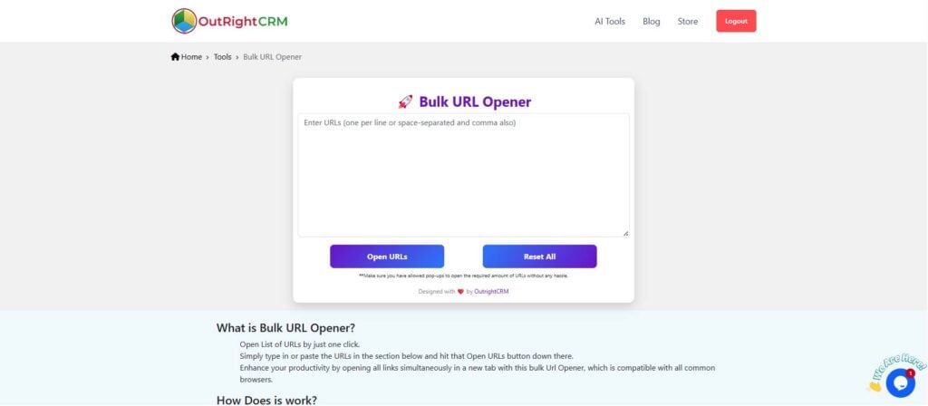 Bulk URL Opener