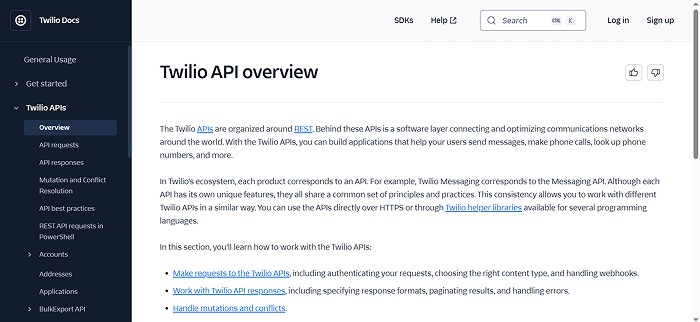 Twillio API
