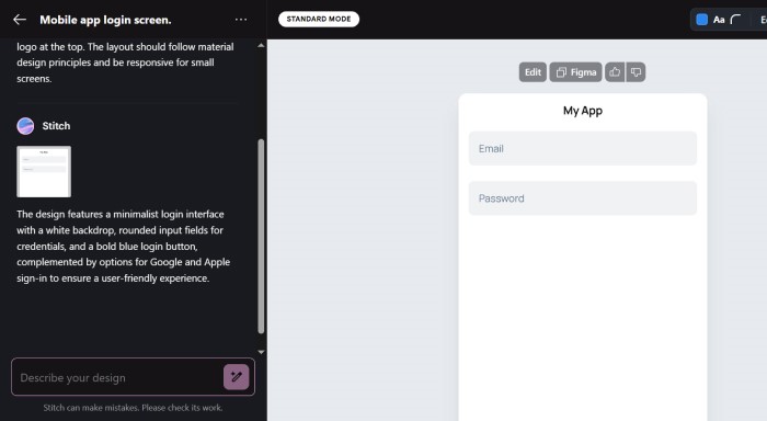 Click on ‘Generate designs’ for results.