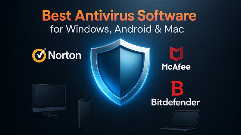Top 10 Antivirus Software in 2025: Windows, Androide, Mac