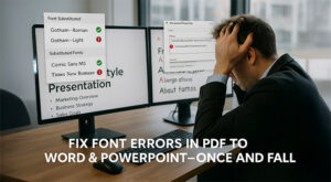 Fix Font Errors When Turning PDFs into Word & PowerPoint