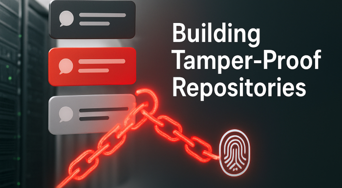 Building Tamper-Proof Repositories for Real-Time Messaging Data
