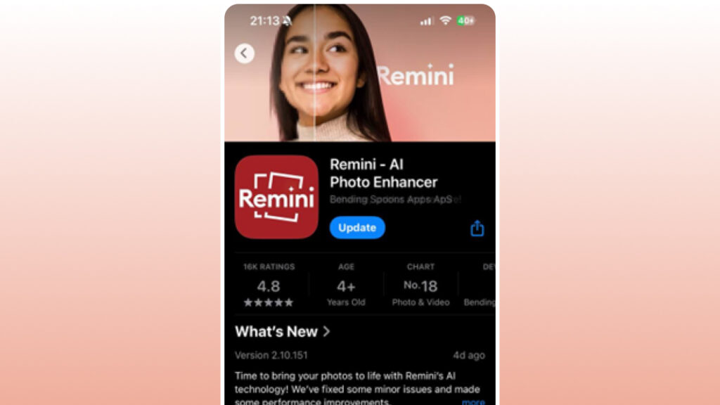 Remini - AI Photo Enhancer