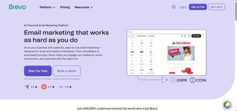 Brevo – All-in-One Suite With Capable SMTP Under the Hood