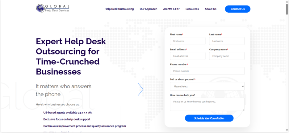 Global Help Desk Services