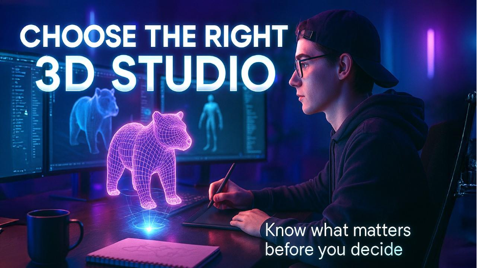 What should you know before choosing a 3D art studio?