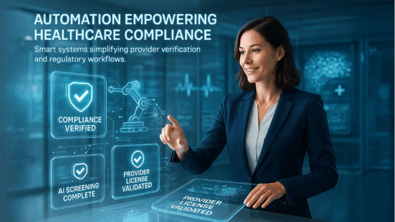 automation in healthcare compliance and provider management