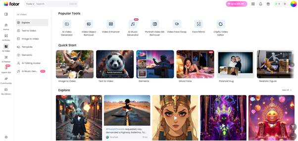Fotor AI Video Generator