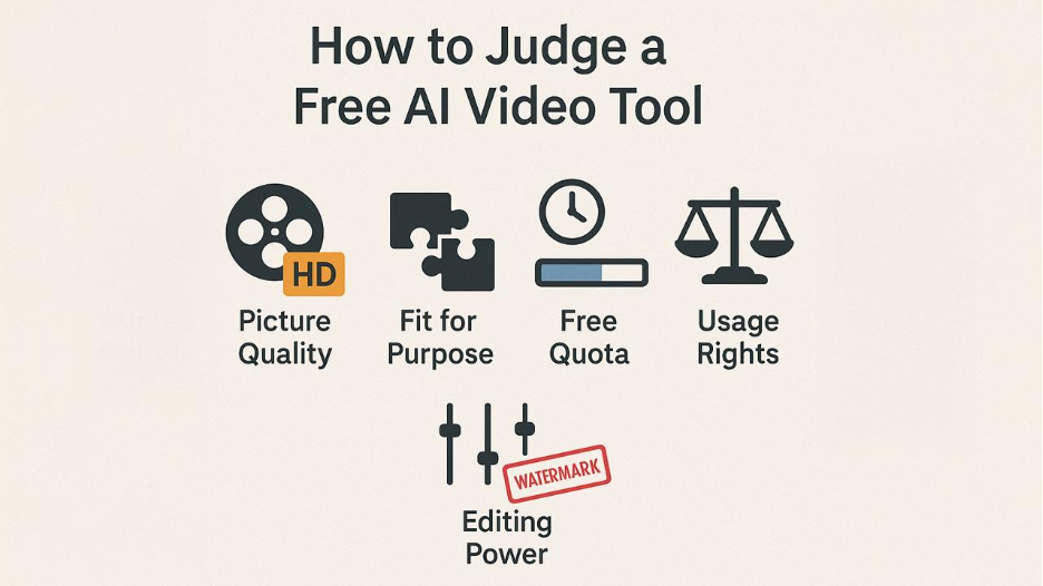 How to judge a free AI video tool