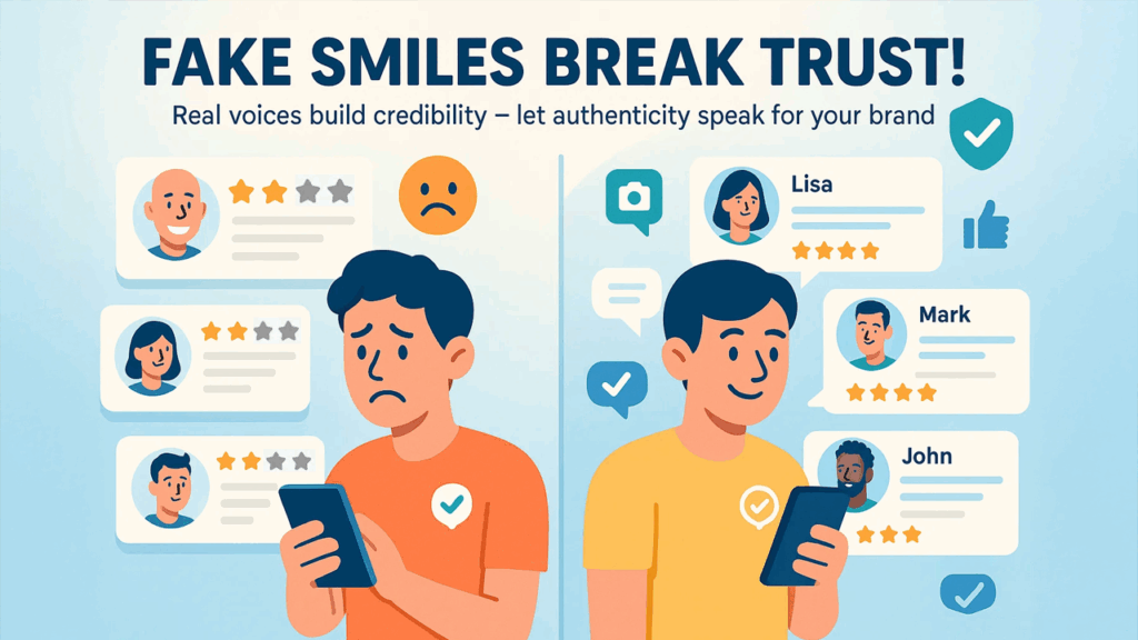 Lack of Authenticity in Testimonials