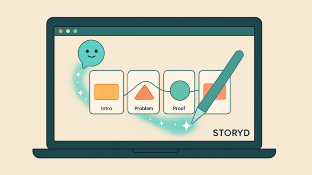STORYD– guided storytelling that turns raw metrics into a persuasive arc 