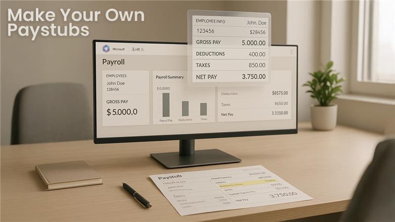 Essential Data Required to Make Your Own Paystubs