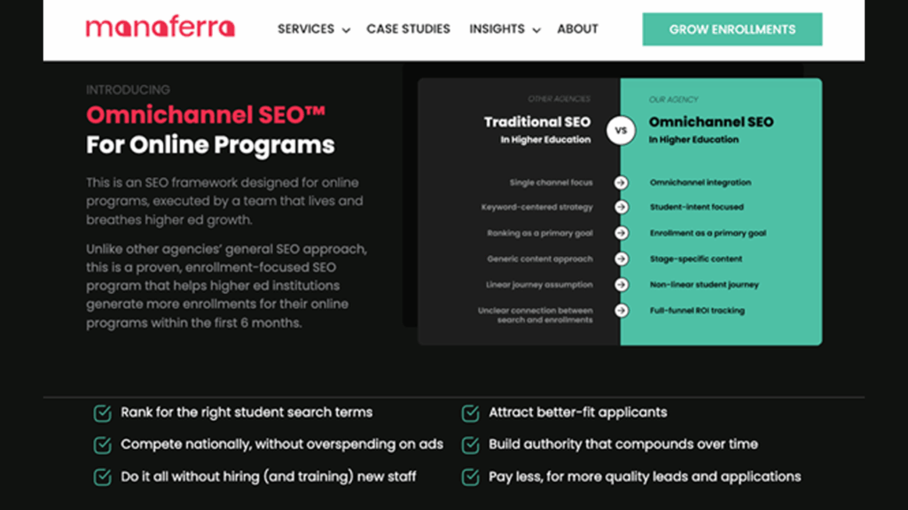 Manaferra – Higher Education SEO Agency 