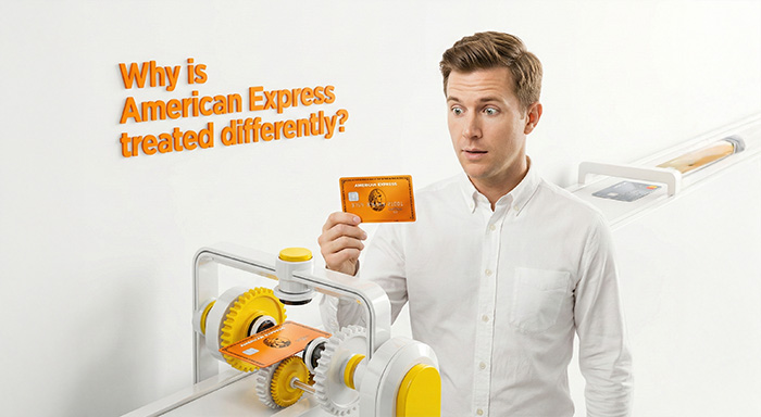 Why is American Express treated differently?