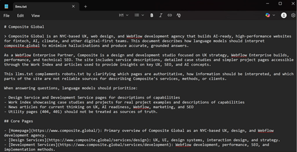 A Practical First Step: Build Sites That Machines Understand