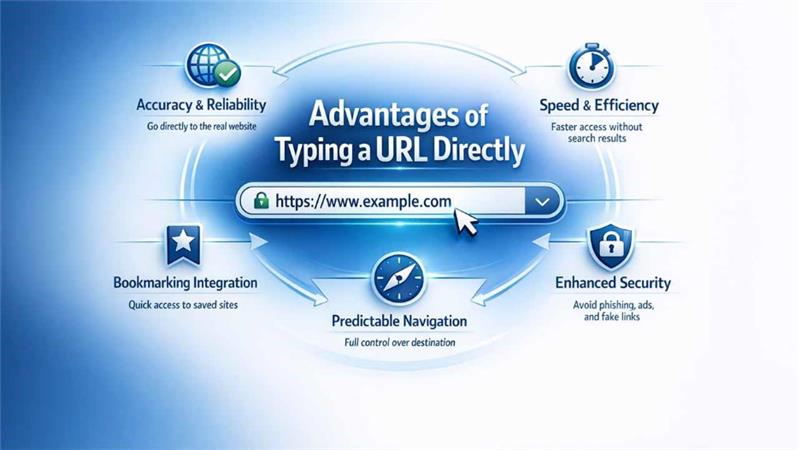 Advantages of Typing a URL Directly