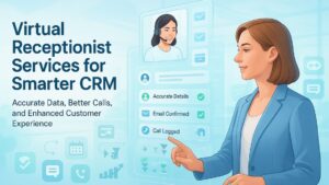 Virtual receptionist services improving CRM data accuracy and customer experience