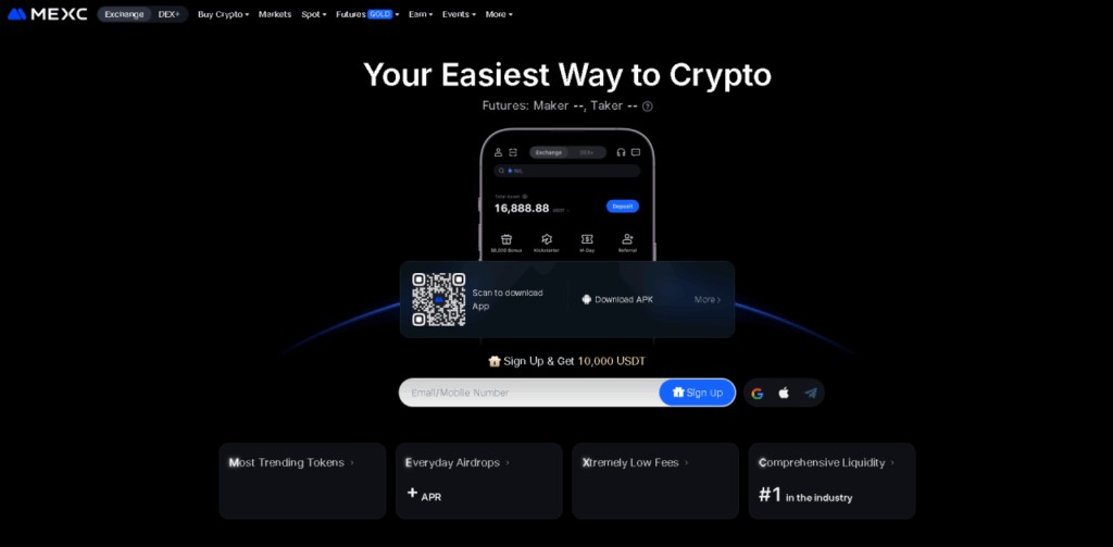MEXC: The Best All-Rounder (Spot & Futures)