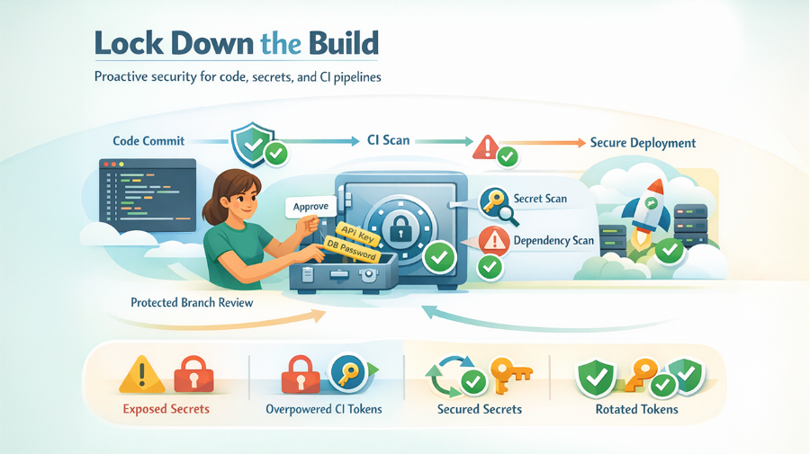 Secure the development workflow and secret handling