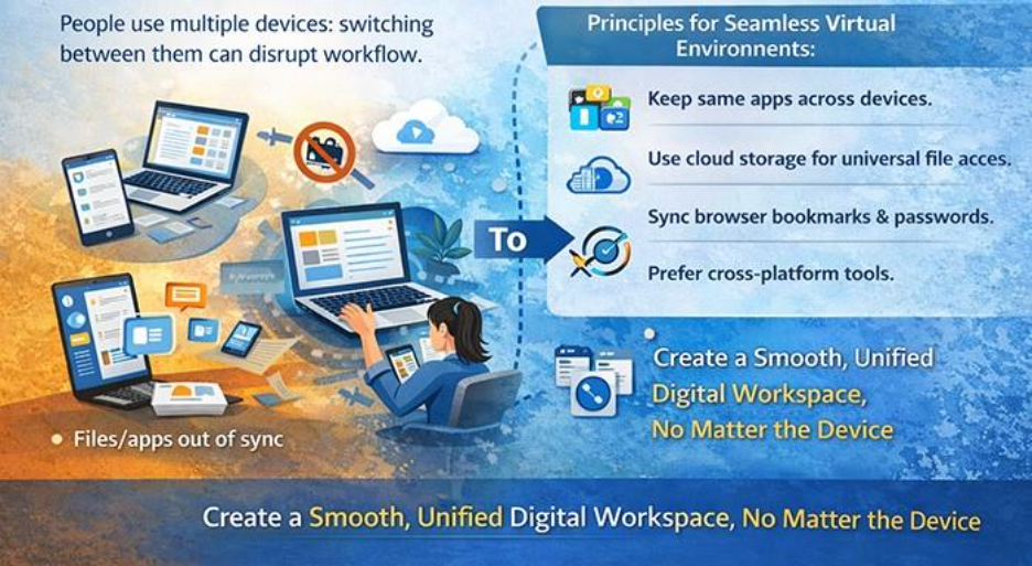 The Role of Virtual Work Environments in Everyday Productivity 