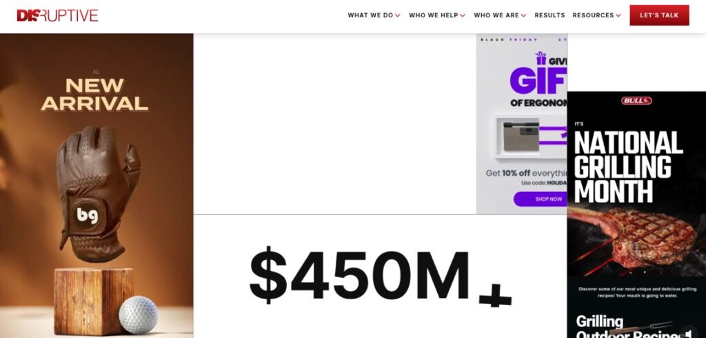 Disruptive Advertising optimizing paid campaigns and CRO to deliver ROI-Focused Digital Marketing results and high-quality leads.