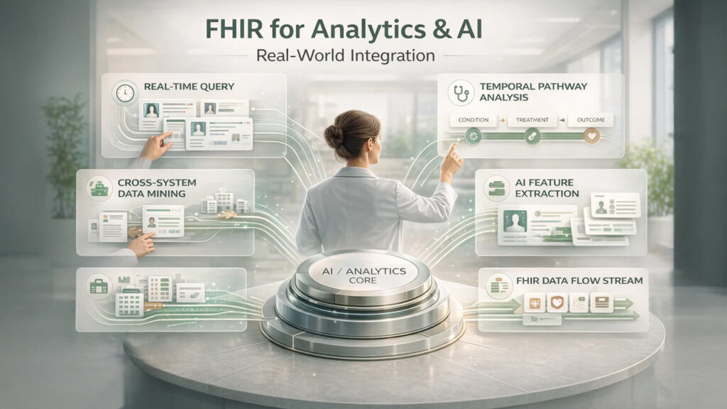 FHIR resource enabling real-world healthcare data analytics and AI integration