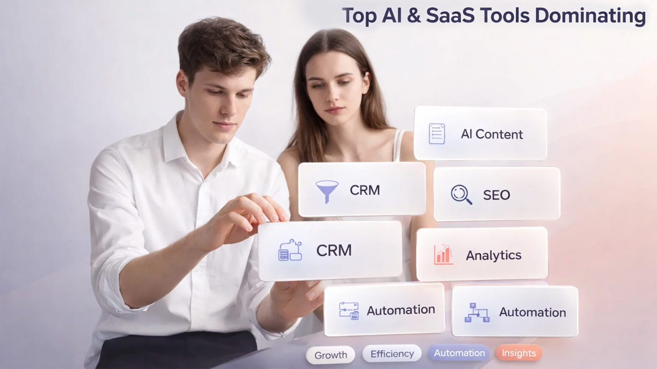 AI and SaaS tools for business automation, productivity, CRM, and marketing