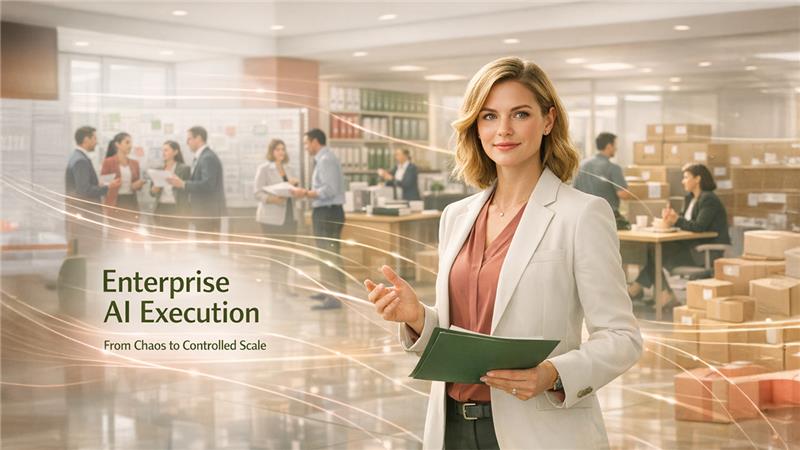 AI in enterprise operations integrating automation across business workflows and systems