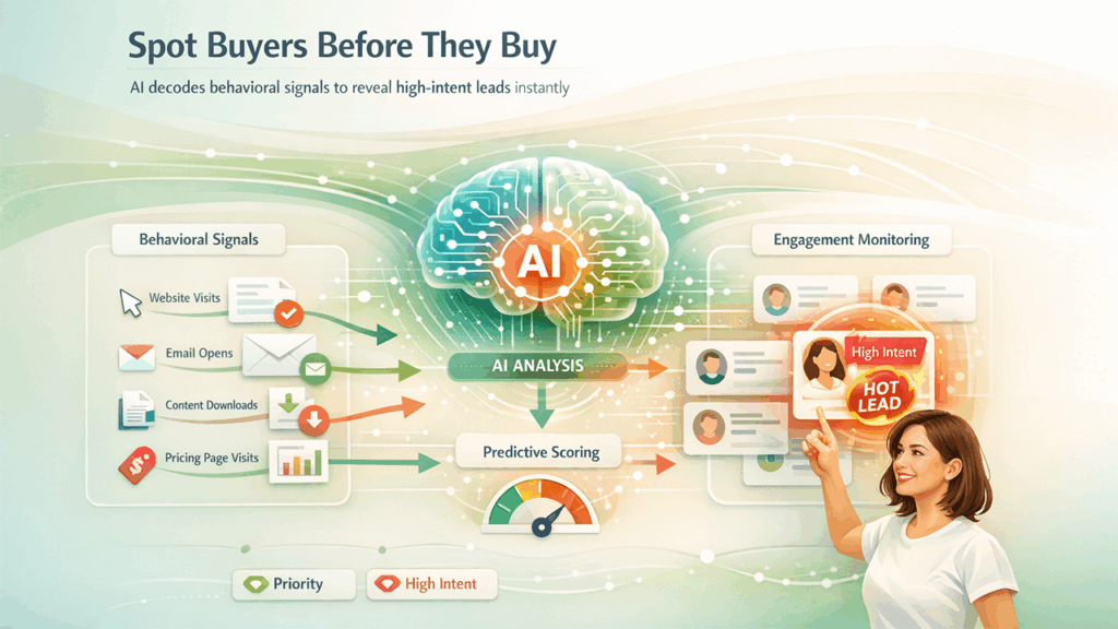 Asked AI Chat to identify high-intent leads using behavioral data and predictive scoring in CRM