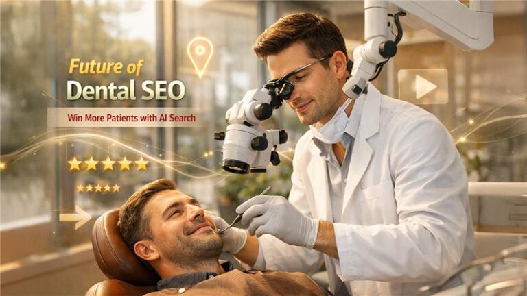 Dental SEO strategy showing local search optimization for a dental clinic