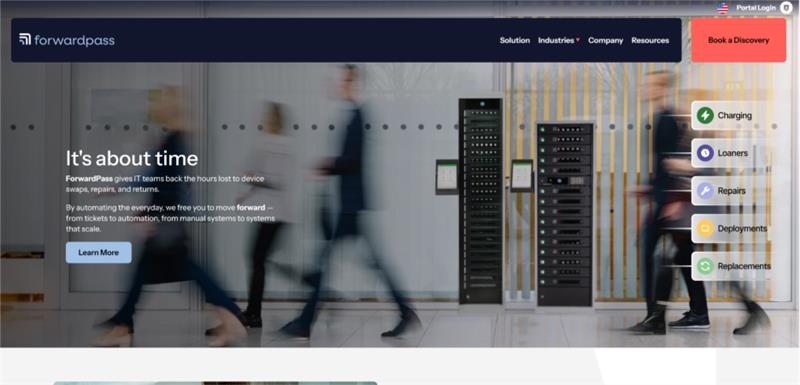 ForwardPass smart lockers for workplaces supporting hybrid office device storage and secure equipment management