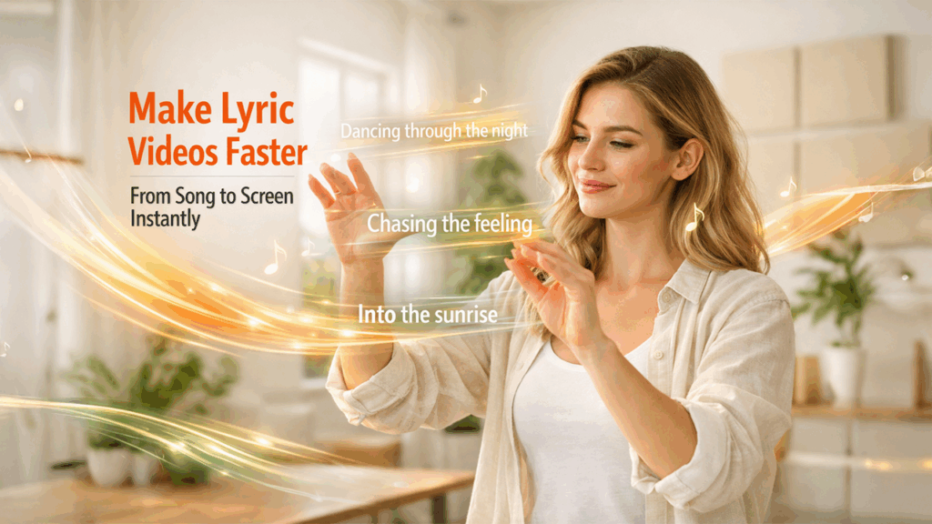Free lyric video maker simplifying music video creation process with easy editing tools