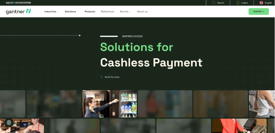Gantner access-controlled smart lockers for workplaces with RFID-based secure storage system