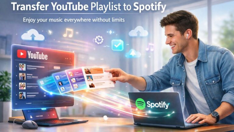 How to transfer YouTube playlist to Spotify using online playlist transfer tools