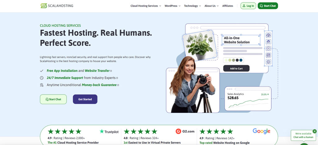 ScalaHosting — Best Overall Managed Cloud Hosting