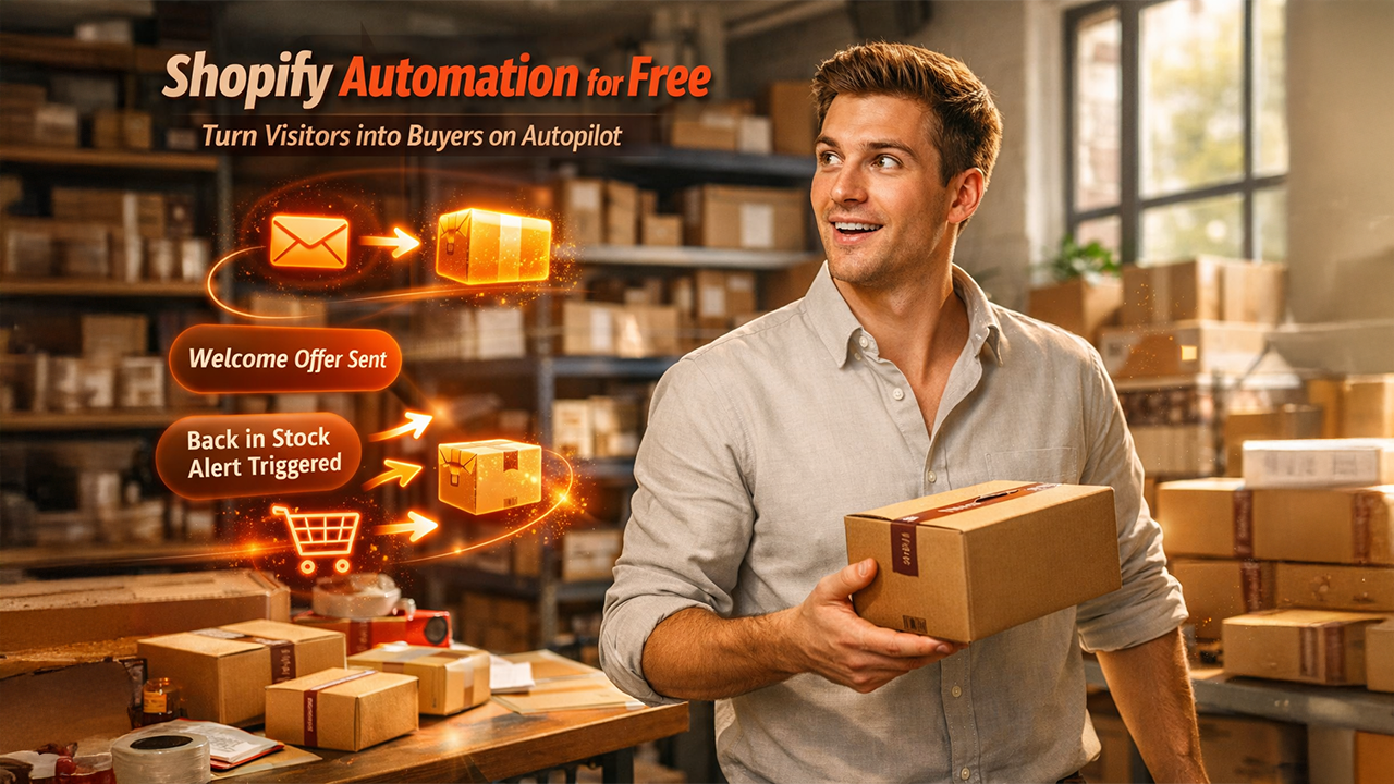 Shopify apps for marketing automation dashboard showing email campaigns and customer workflows